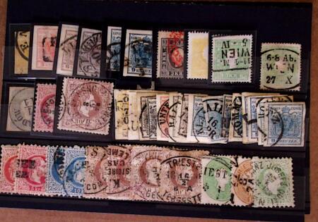 1850-1928, Mint & used selection on 8 stockcards showing