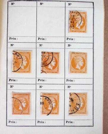 1861-82 LARGE HERMES HEAD: Selection of 95 stamps on