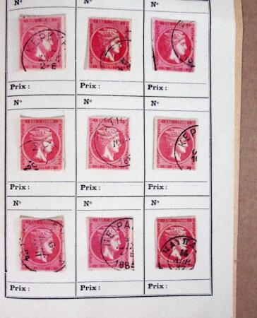 1861-82 LARGE HERMES HEAD: Selection of 95 stamps on