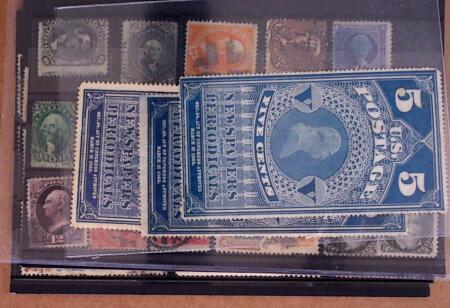 1857-1920, Chiefly 19th century stamps on seven stockcards,