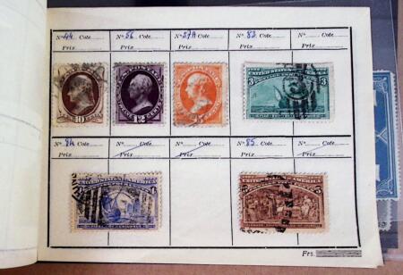 1857-1920, Chiefly 19th century stamps on seven stockcards,