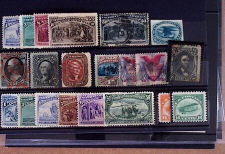 1857-1920, Chiefly 19th century stamps on seven stockcards,