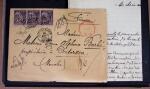 1871-1913, Lot de 12 lettres et cartes dont très précoce