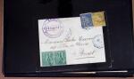 1871-1913, Lot de 12 lettres et cartes dont très précoce