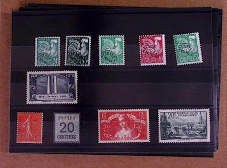 1849-1970, Belle sélection de timbres neufs et oblitérés