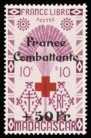 N° 265 et 266 avec surcharge "France Combattante +