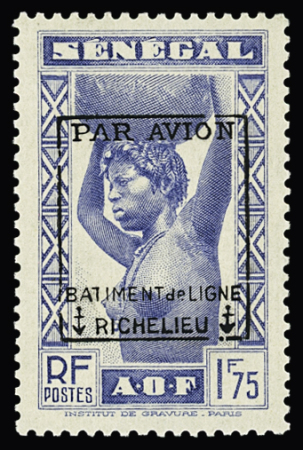 N°6 et 7 1f brun-rouge et 1f75 outremer, neuf sans