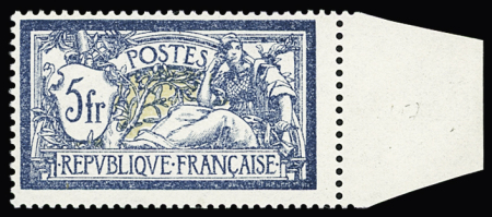 N°123b 5f bleu et olive, neuf **, très frais, TTB.