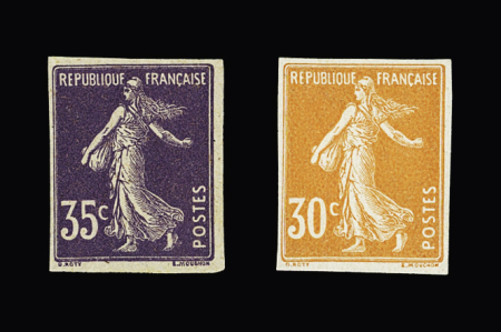 N°141b 30c orange, non dentelé, neuf **, très frais,