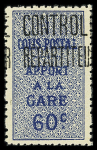 N°7c 1 timbre avec surcharge, 1 sans surch.