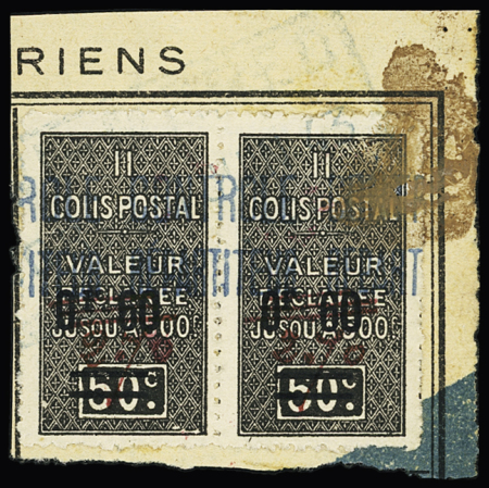 N°44A 60c. sur 50c. surcharge manuscrite rouge 2.70c.