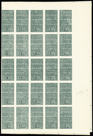 N°43D, 1 feuille de 50 timbres sans surch. « C.R. »