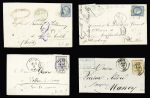 1802-1873 Lot de 21 lettres et 1 devant avec intérêt