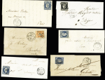1802-1873 Lot de 21 lettres et 1 devant avec intérêt
