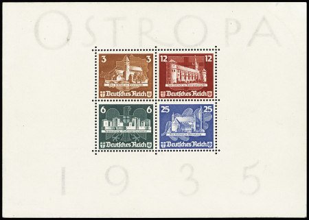1930 IPOSTA min.sheet, mnh, very fine, and 1933 OSTROPA