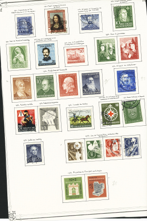 1949-1955 Mint & used collection incl. light duplication