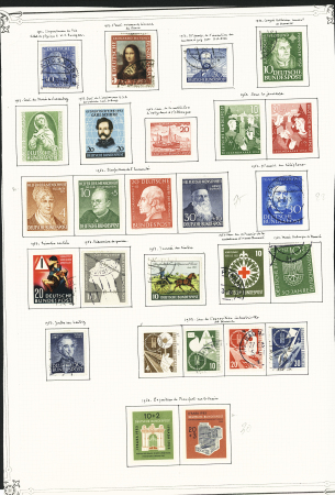 1949-1955 Mint & used collection incl. light duplication
