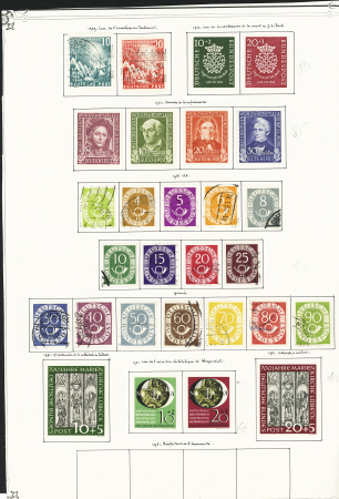 1949-1955 Mint & used collection incl. light duplication