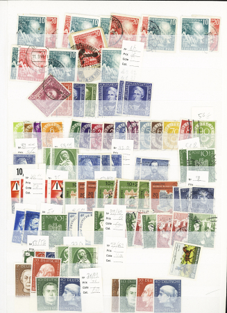 1949-1955 Mint & used collection incl. light duplication