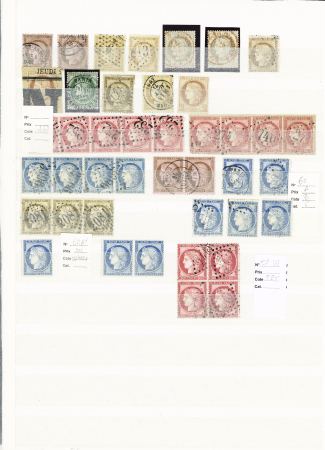 1849-1875 Sélection d'oblitérés dont n°3, 4, 5,