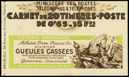 N°365-C4 Carnet de 20 timbres S40, neuf **, TTB