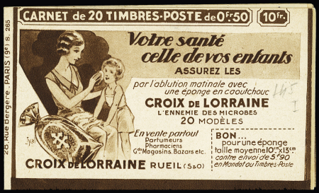 N°283-C9 Carnet de 20 timbres S265 Croix de Lorraine,