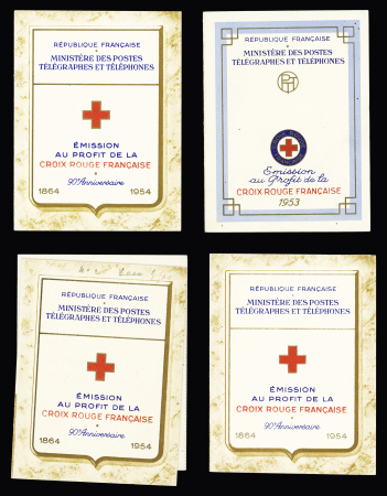 Lot de carnets Croix-Rouge : 1952 (x8), 1953, 1954