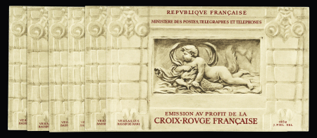 Lot de carnets Croix-Rouge : 1952 (x8), 1953, 1954