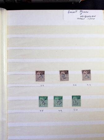 1890-2000, Collection de colonies et des DOM TOM de