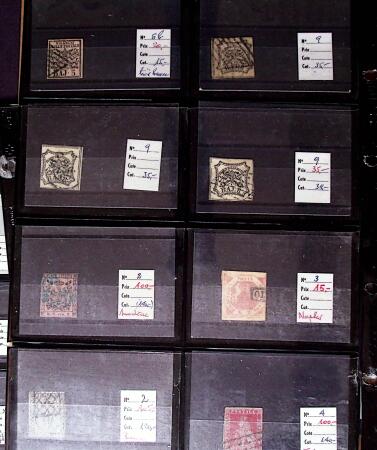 1849-1940 Pochette de timbres avec de bonne trouvaille.
