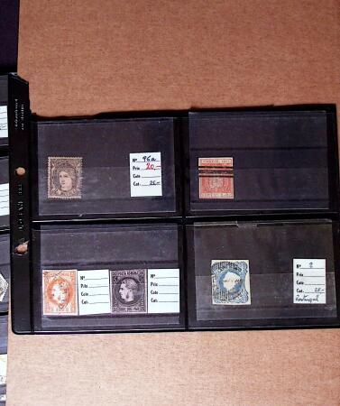 1849-1940 Pochette de timbres avec de bonne trouvaille.