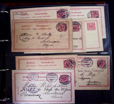 1870-1970, Huge accumulation of postal stationery cards