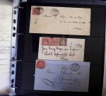 1874-1950, Large POSTAL HISTORY holding in three stockbooks