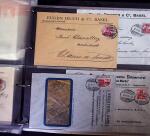 1874-1950, Large POSTAL HISTORY holding in three stockbooks
