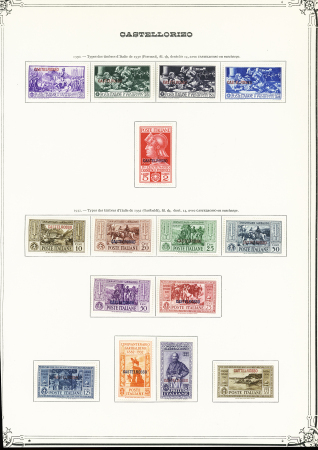 1922-1932 Mint collection of Italian occupation of