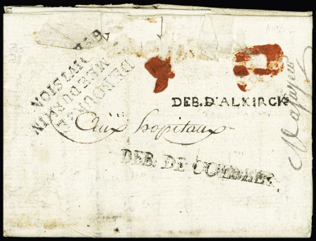 MP "DEBOURSE / DE L'ARMEE DU RHIN / 6e DIVISION" au