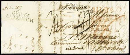 MP "DEB.66 ALTKIRCH" sur LAC 1815 d'Espagne avec MP