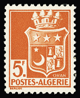 N°197A 5f rouge-orange (sans surcharge), neuf **,