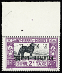 Exceptionnelle série de 19 timbres avec variété