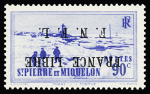 Exceptionnelle série de 19 timbres avec variété