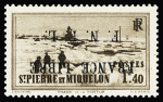 Exceptionnelle série de 19 timbres avec variété