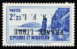 Exceptionnelle série de 19 timbres avec variété