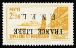 Exceptionnelle série de 19 timbres avec variété