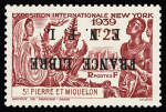 Exceptionnelle série de 19 timbres avec variété