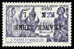 Exceptionnelle série de 19 timbres avec variété
