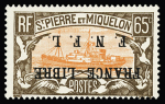 Exceptionnelle série de 19 timbres avec variété