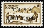 Exceptionnelle série de 19 timbres avec variété