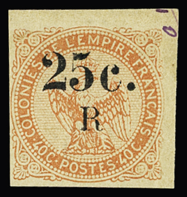 N°3 5c sur 40c vermillon, neuf * propre, TTB., signé