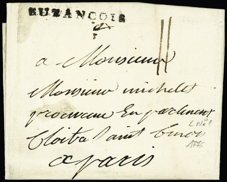 MP "Buzançois" (43mm, L n°1, 1776), ind 22, rare et TB