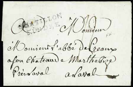 MP "Chatillon S. Indre" (L n°3 - 1791), ind 22. T